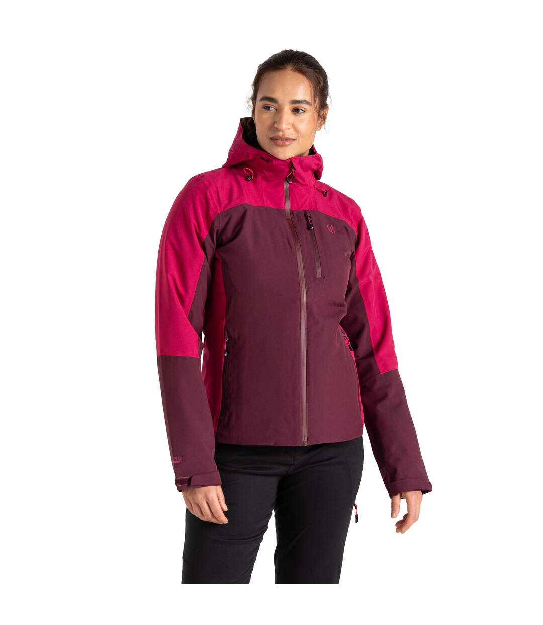 Veste imperméable mountain series femme figue / rose foncé Dare 2B