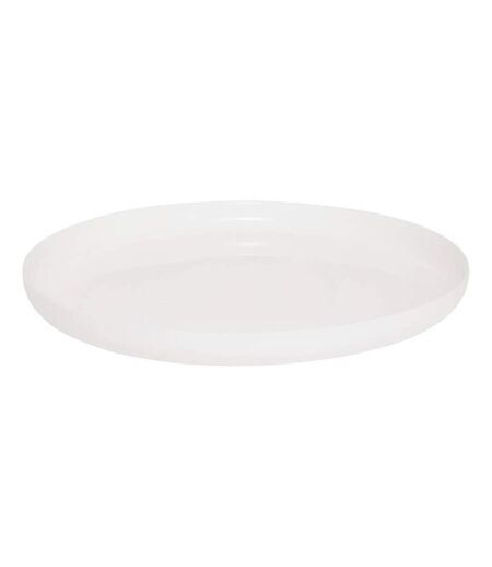 Lot de 6 Assiettes Plates Mathilde 27cm Blanc