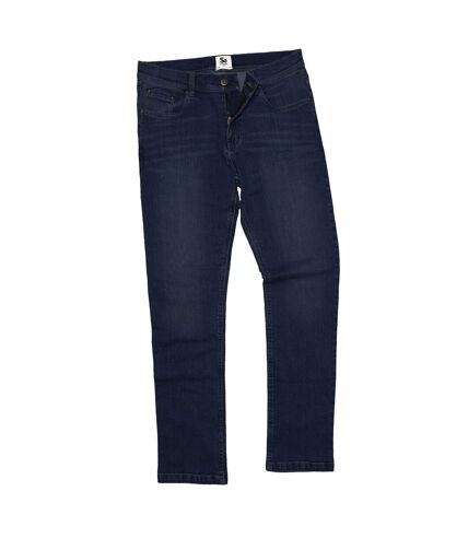 So denim pantalon en jean à coupe droite homme noir Awdis