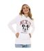Disney - Sweat à capuche COLLEGIATE - Femme (Blanc) - UTTV1856-3