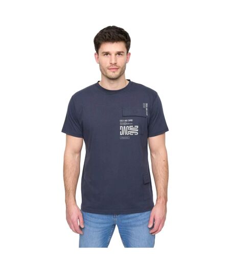 Mens trentflax t-shirt dark navy Duck and Cover
