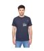 Mens trentflax t-shirt dark navy Duck and Cover-1