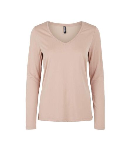 T-Shirt rose femme pieces pckamala - s
