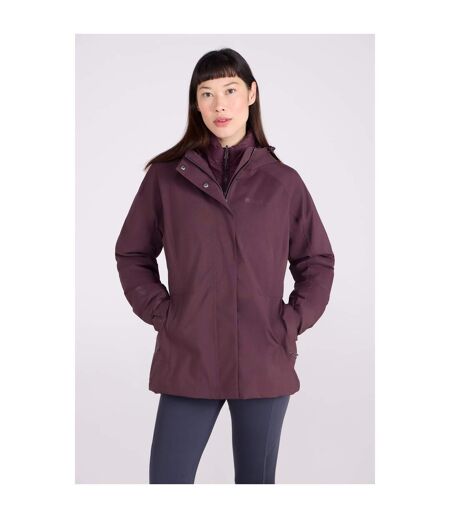 Doudoune Matelassée Alaskan Femme Bordeaux Foncé Mountain Warehouse