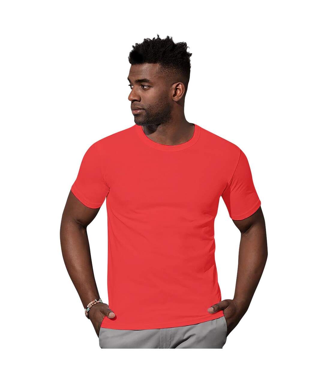 T-shirt Stars Morgan Homme Rouge Stedman-1