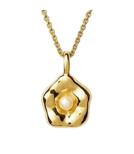 Gold Plated Pearl Daisy Necklace & Pendant One Size Gold Missoma
