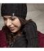 Ladies Striped Fleece Lined Knitted Warm Thermal Winter Gloves-3
