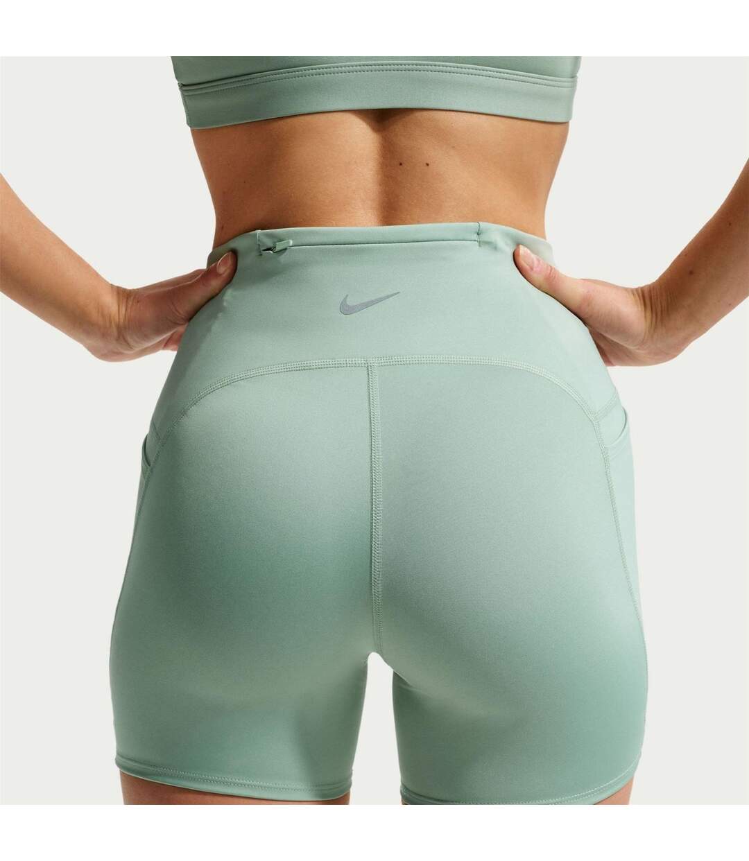 Womens/ladies Swift Running Shorts Green Nike-2