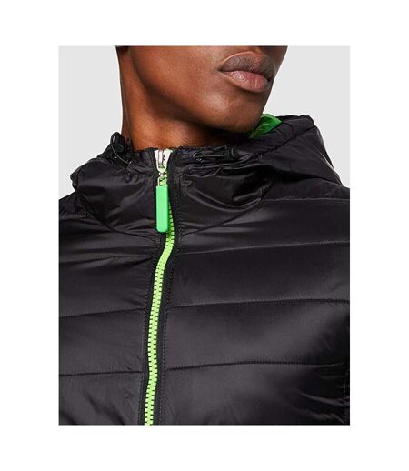 Urban Snowbird Veste Rembourrée À Capuche Homme Noir Vert Citron Result