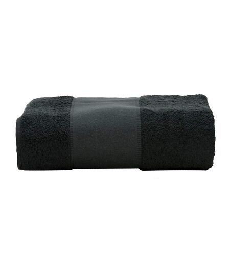A&R Towels Print-Me Bath Towel (Black) (One Size) - UTRW6037