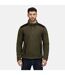 Mens Full Zip Fleece Jacket Dark Khaki Regatta Professional-1
