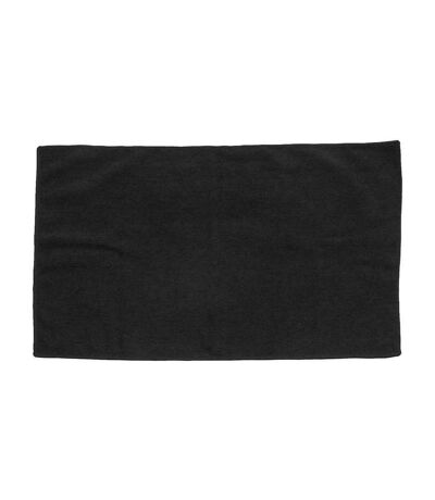 Microfibre bath towel one size black Towel City