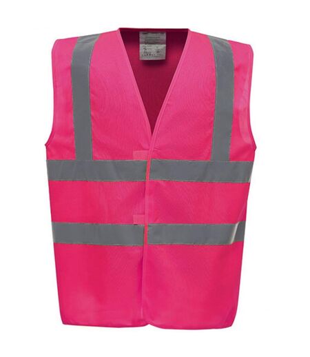 Gilet Haute Visibilité Adulte Rose Yoko