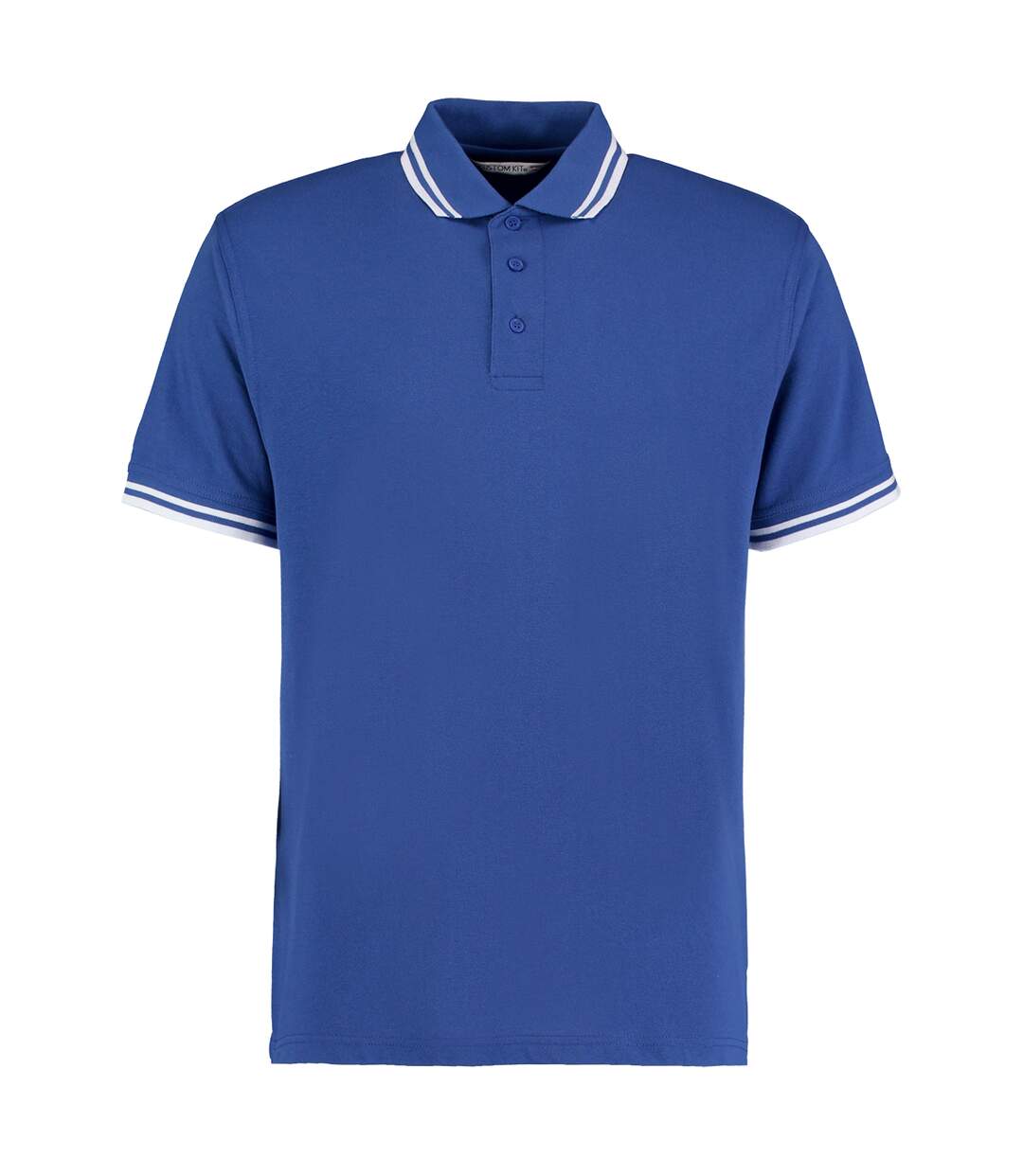 Polo à manches courtes  pour homme bleu royal/blanc Kustom Kit