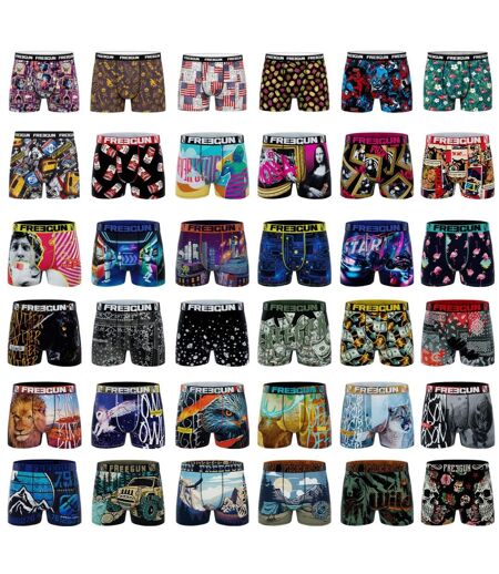 Pack Surprise de 5 Boxers microfibre homme Freegun