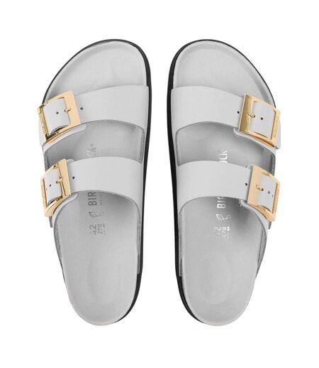 Sandales Motif/style Gouttelettes Arizona Femme Beige Gris Birkenstock