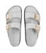 Sandales Motif/style Gouttelettes Arizona Femme Beige Gris Birkenstock-3