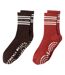 Lot De 2  Chaussettes Gripper Femme Marron Foncé Sweaty Betty-2