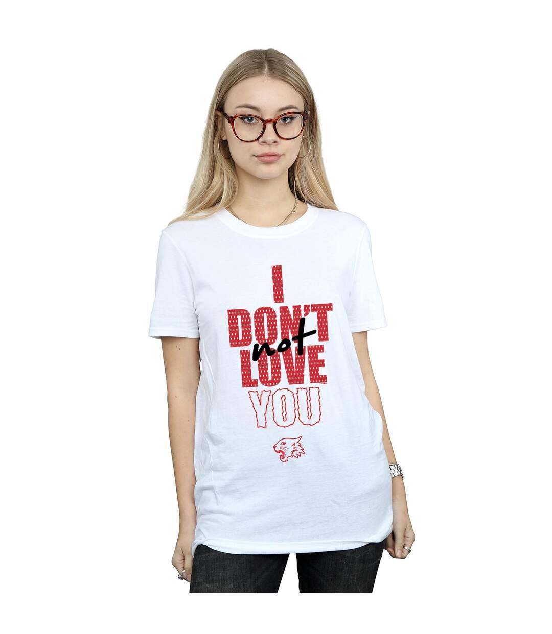 Disney Femmes/Les femmes High School Musical The Musical Not Love You - T-shirt en coton pour petits amis (Blanc) - UTBI28282-2