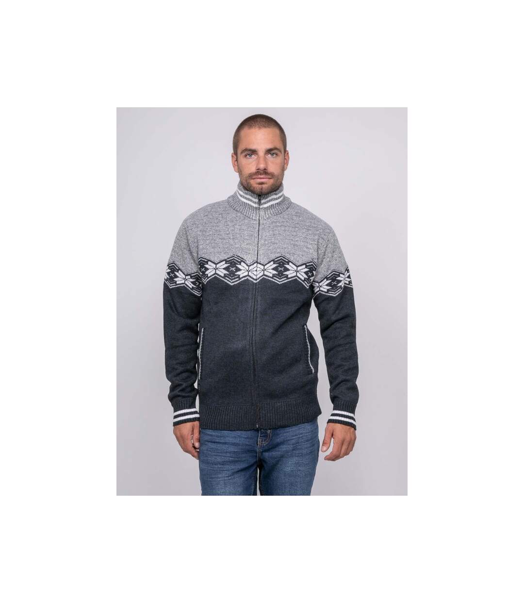 Gilet motif jacquard LUNIPARK-1