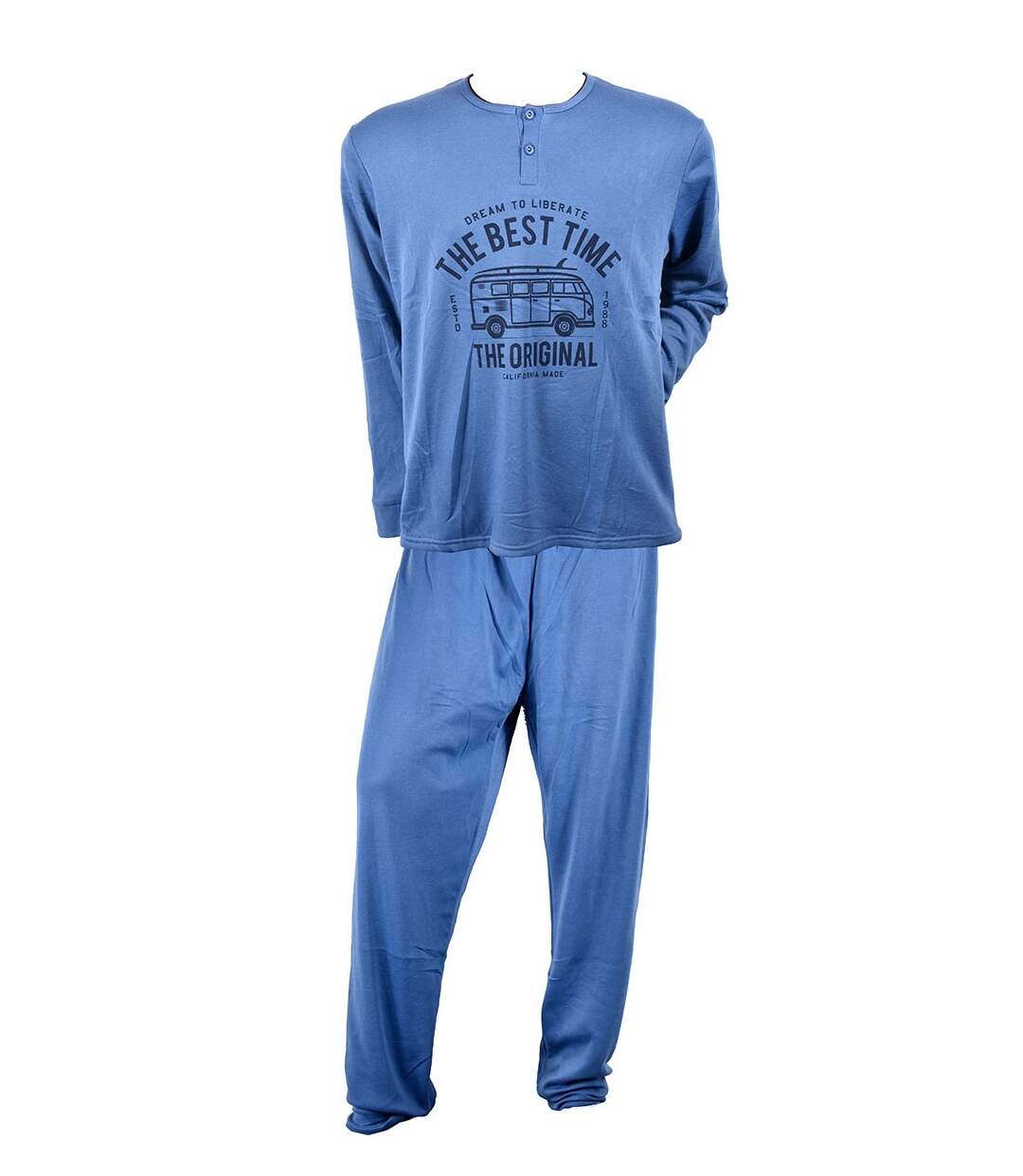 Pyjama Homme Long SWEET SECRET C2710 VAN LIFE BLEU