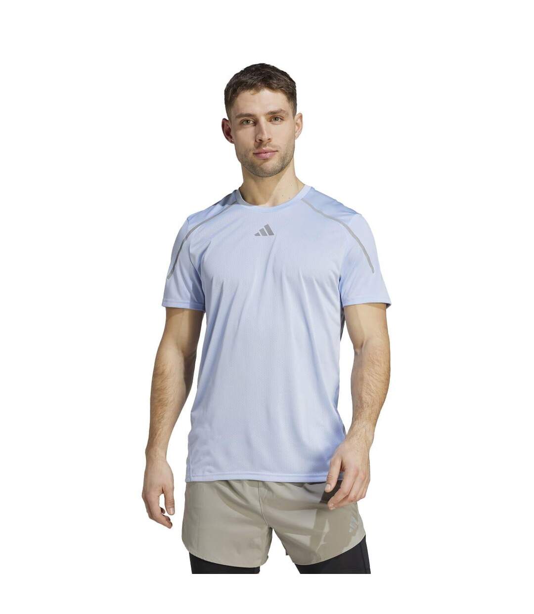 Mens Confident Engineered T-shirt Blue Adidas-4