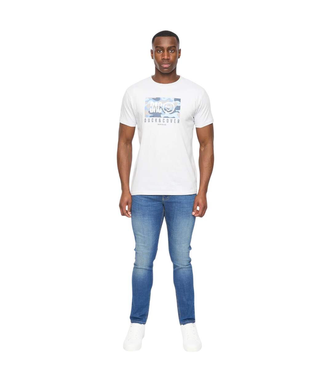 Mens Chamchee T-shirt Light Blue Duck And Cover-1
