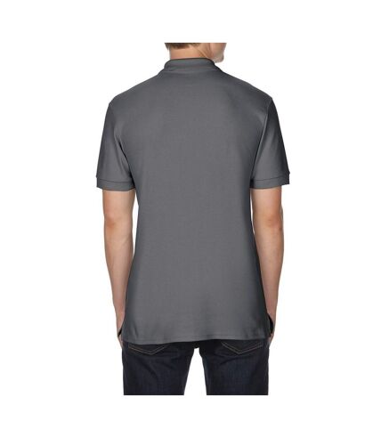 Gildan Mens Premium Cotton Sport Double Pique Polo Shirt (Charcoal)