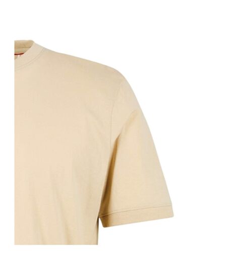 T-shirt Motif/style Logo Sur Poitrine Diragolino Homme Beige Hugo