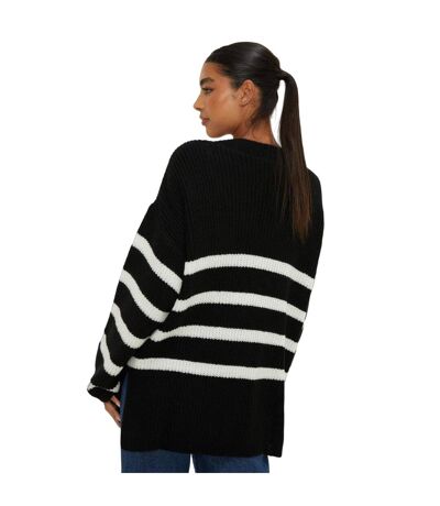 Womens/ladies v neck sweater monochrome Dorothy Perkins