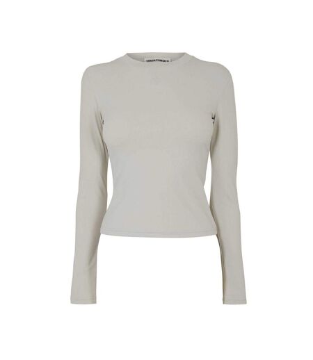 T-shirt Manches Longues Femme Beige Couture Club