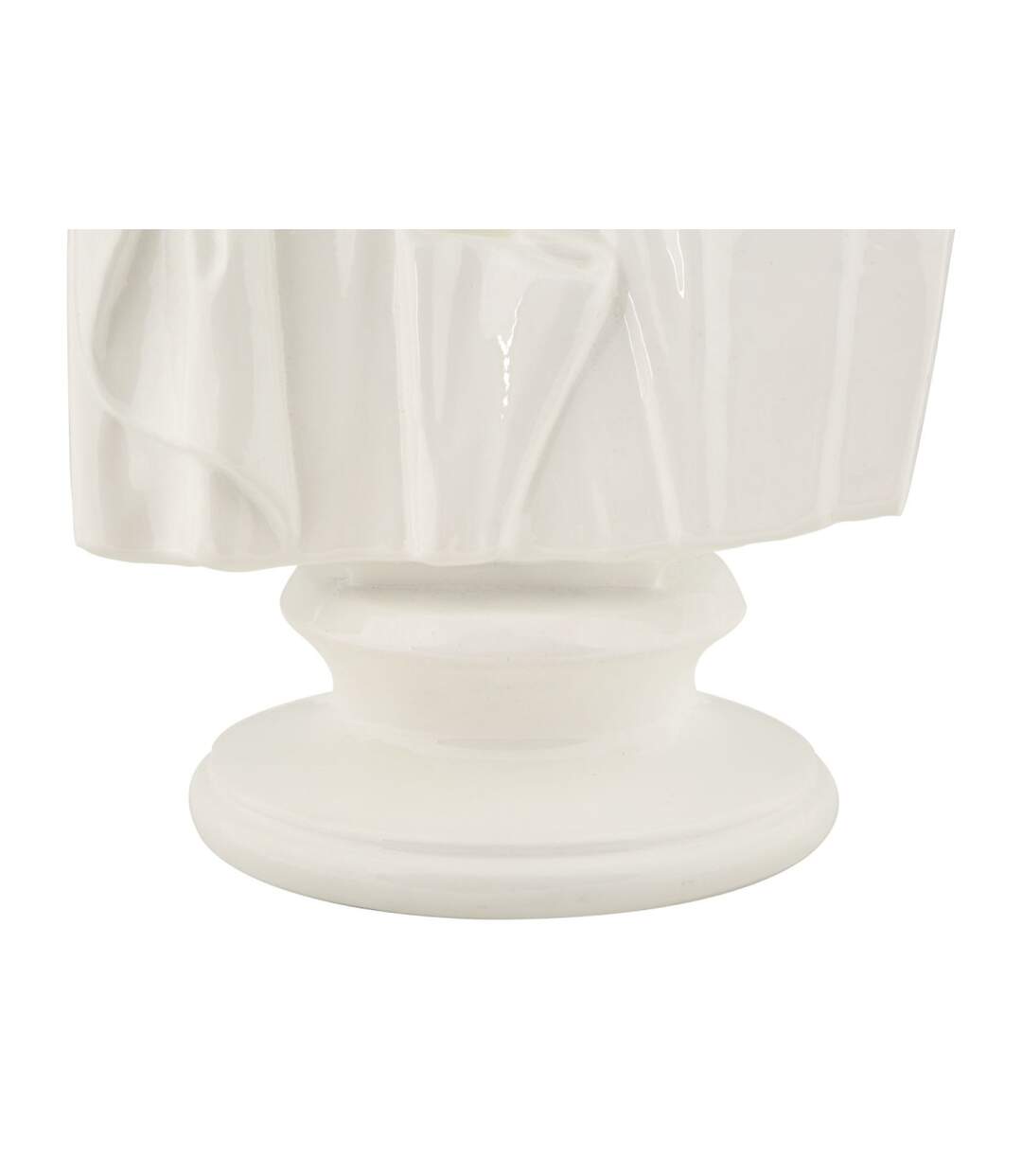 Buste Homme en Résine Sage 25cm Blanc-4