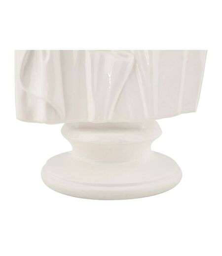 Buste Homme en Résine Sage 25cm Blanc