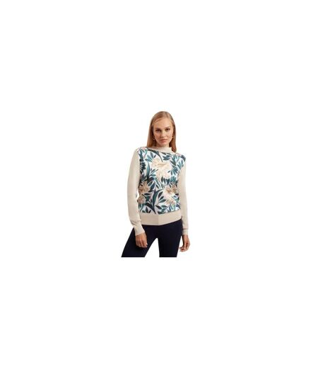 Sweat Motif/style Tulipe Merrni Femme Blanc Cassé Ted Baker