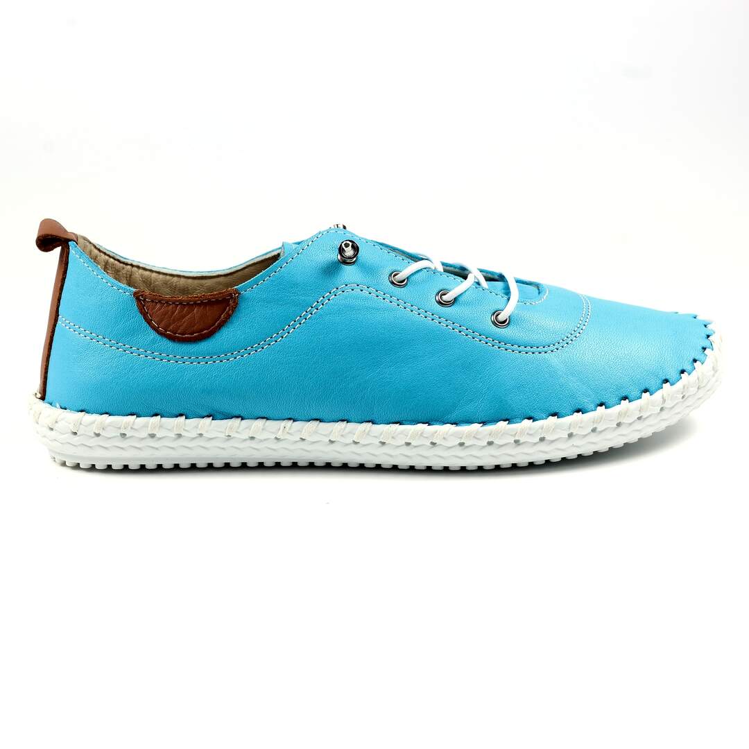 Tennis st ives femme turquoise / blanc Lunar-2