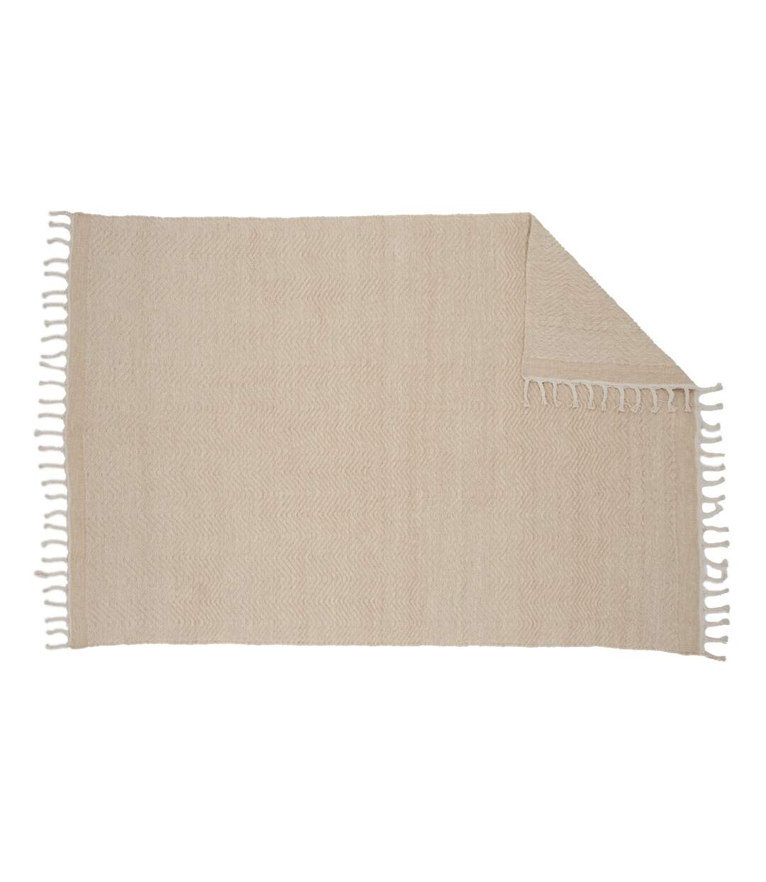 Tapis Déco en Laine Loke 160x230cm Beige-2