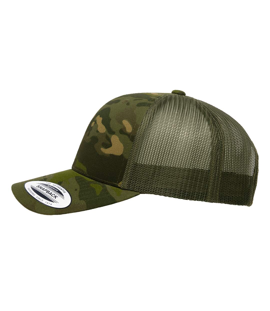 Casquette trucker flexfit multicam bleu pâle Yupoong-3