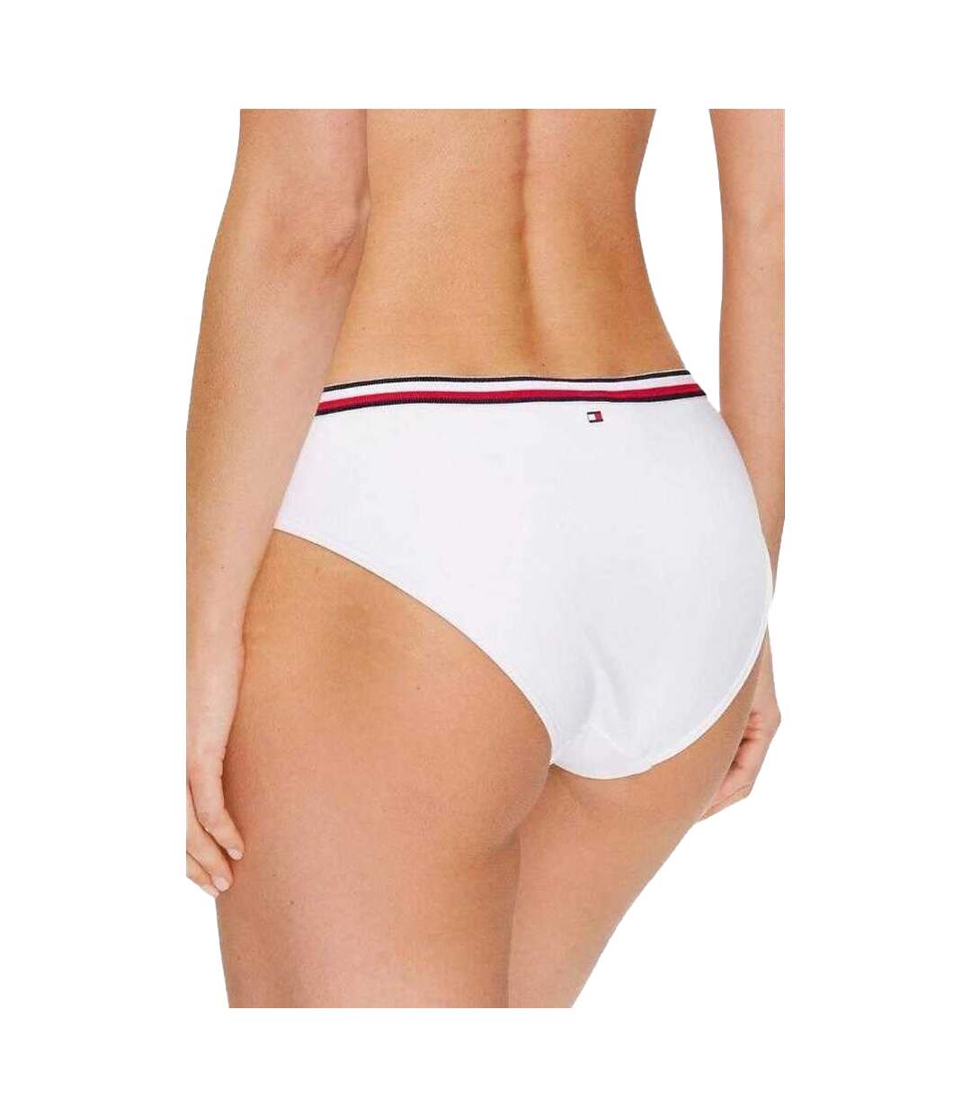 Bas De Maillot De Bain Motif/style Rayures Contrastées Femme Blanc Tommy Hilfiger-4
