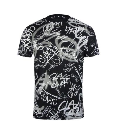 T-shirt Motif Graffiti Homme Noir Cavalli Class