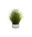Plante Artificielle en Pot Herbes Folles 40cm Blanc-1