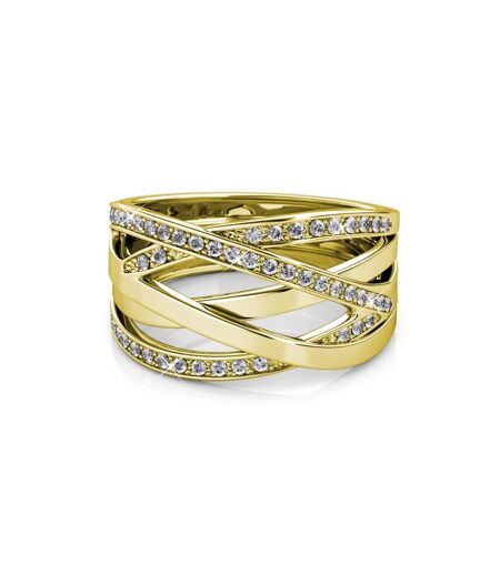 Bague Criss Cross - Cristal d'Autriche