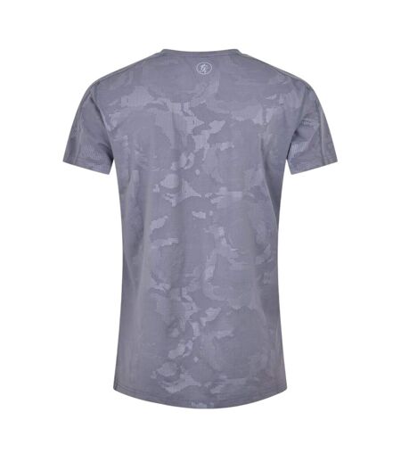 Mens Debossed T-shirt Gunmetal Gym King