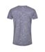 Mens Debossed T-shirt Gunmetal Gym King-3