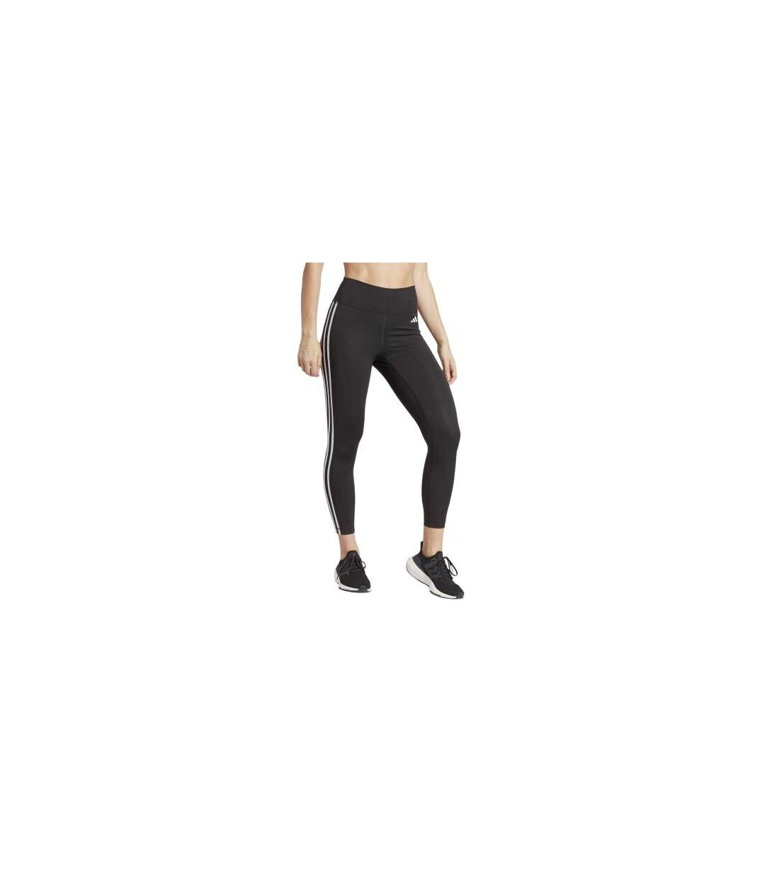 Legging 7/8 Techfit Femme Noir Blanc Adidas-1