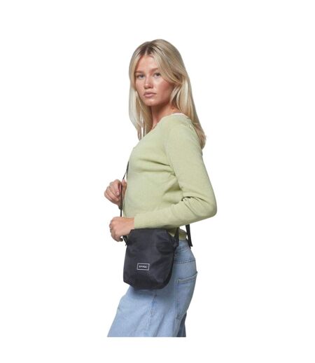 Rectangle Crossbody Bag One Size Black Spiral