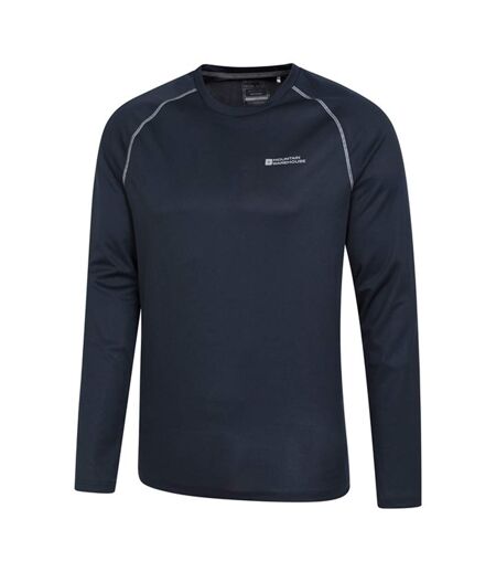 Mens Endurance Long-sleeved T-shirt Navy Mountain Warehouse
