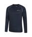 Mens Endurance Long-sleeved T-shirt Navy Mountain Warehouse-2