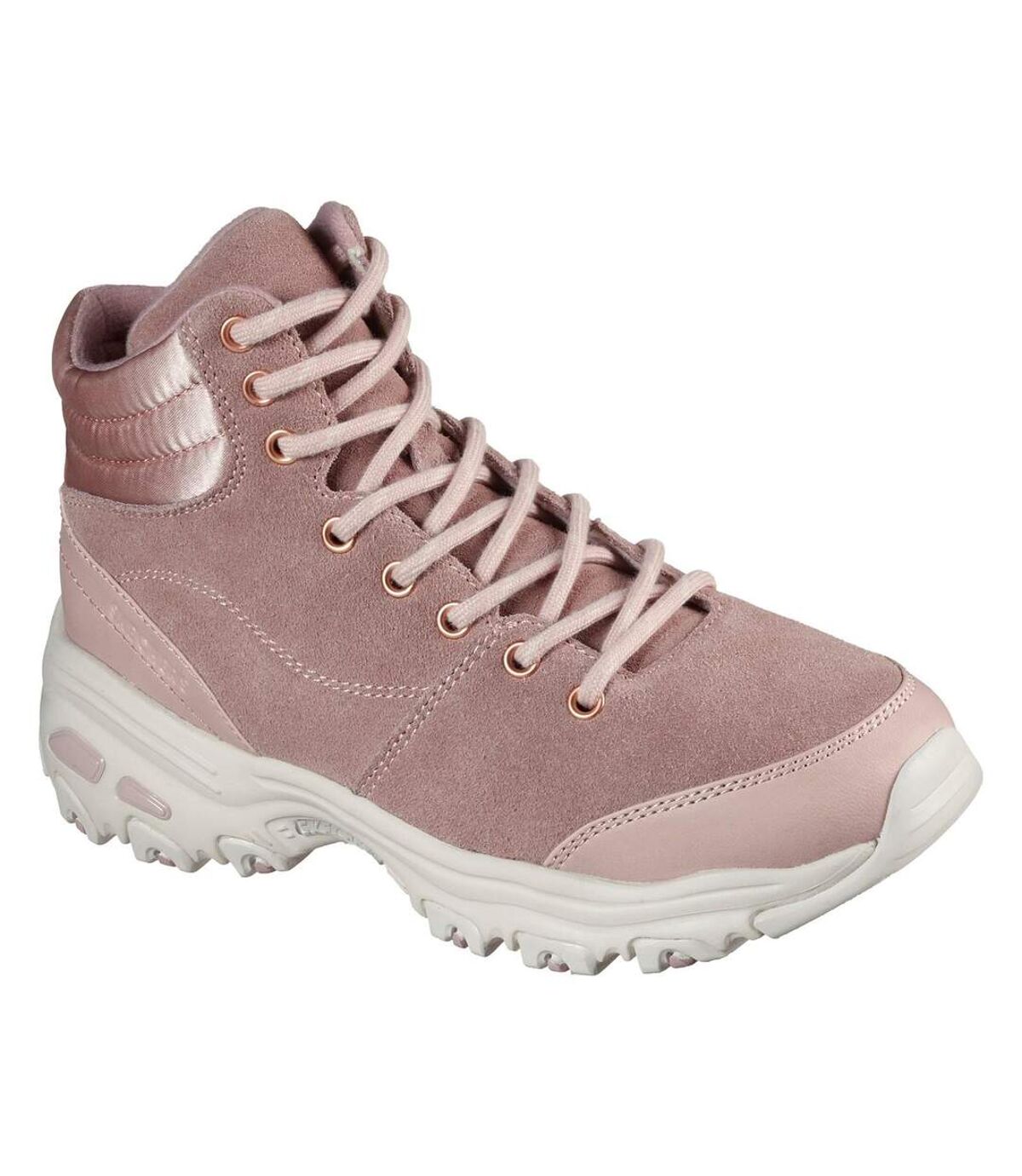 Skechers Womens/Ladies D´Lites New Chills Leather Ankle Boots (Blush Pink) - UTFS8691