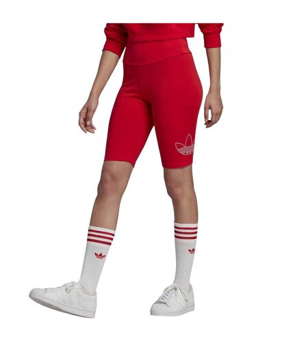 Short Cyclisme Motif/style Trèfle Originals Femme Rouge Vif Adidas