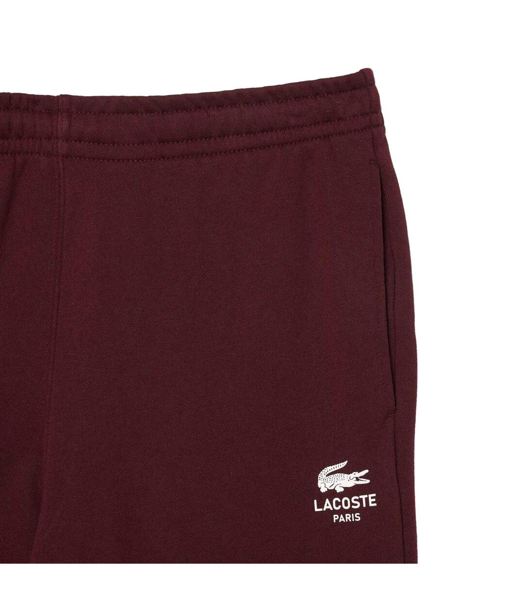 Pantalon De Jogging Adulte Rouge Bordeaux Lacoste-4